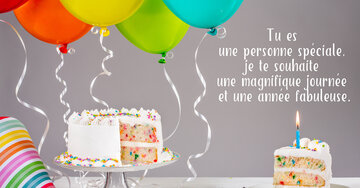 Aperçu de la carte : « Tu es une personne spéciale, je te souhaite une magnifique journée... »