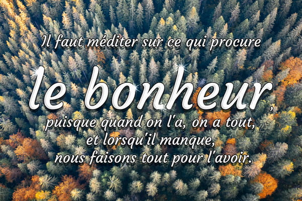Citation sur le Bonheur | Carte Virtuelle Gratuite à Envoyer - JolieCarte
