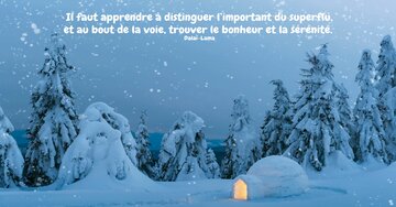 Aperçu de la carte : « Il faut apprendre à distinguer l'important du superflu... »