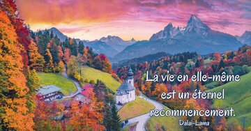 Aperçu de la carte : La vie en elle-même est un éternel recommencement.