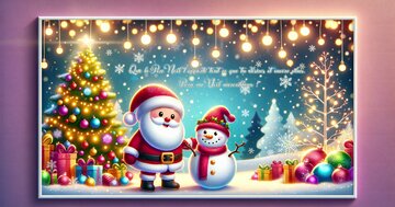 Aperçu de la carte : « Que le Père Noël t'apporte tout ce que tu désires et un Noël merveilleux... »