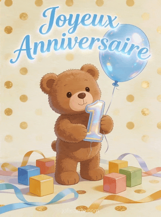 Joyeux anniversaire 1 ans - Mon fils