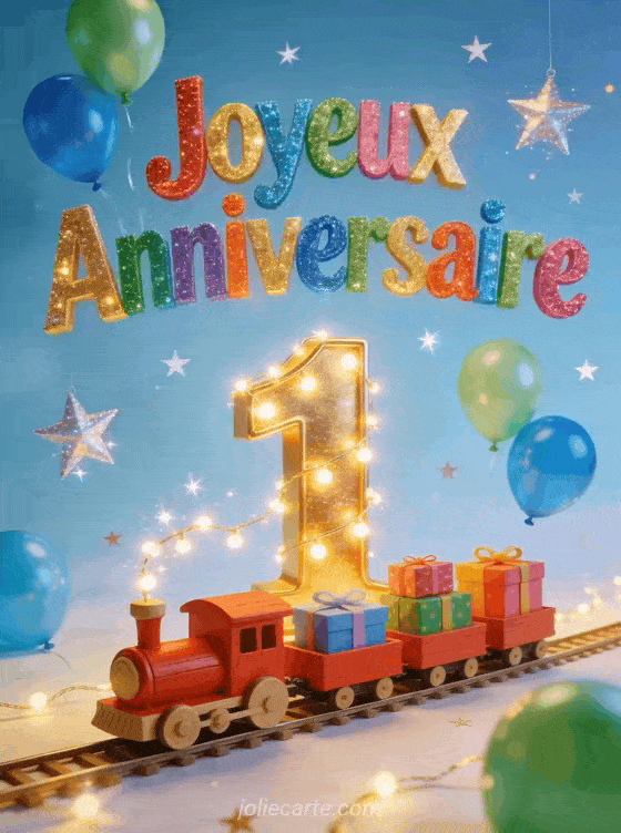 Joyeux anniversaire 1 ans - Garcon gratuit