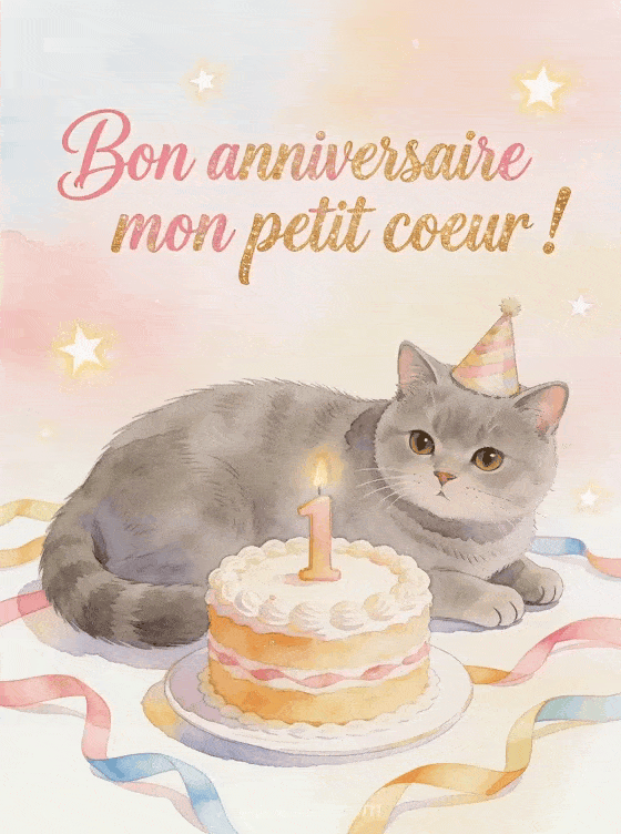Joyeux anniversaire 1 ans - Texte