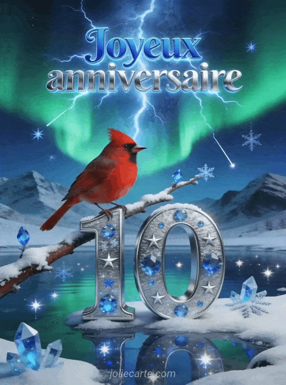 Joyeux anniversaire 10 ans - Garcon