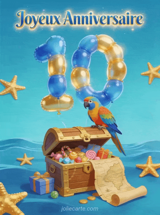 Joyeux anniversaire 10 ans - Petit fils