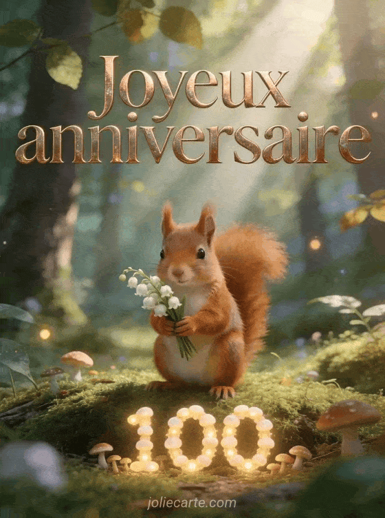 Joyeux anniversaire 100 ans - Carte