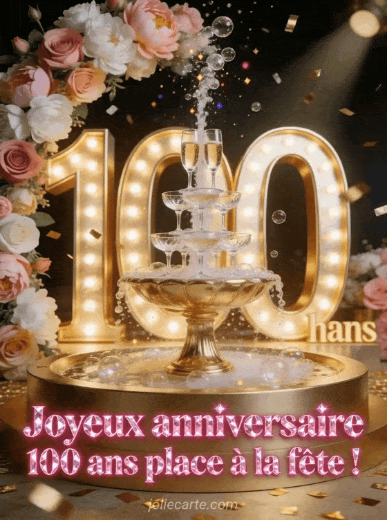 Joyeux anniversaire 100 ans - Texte femme