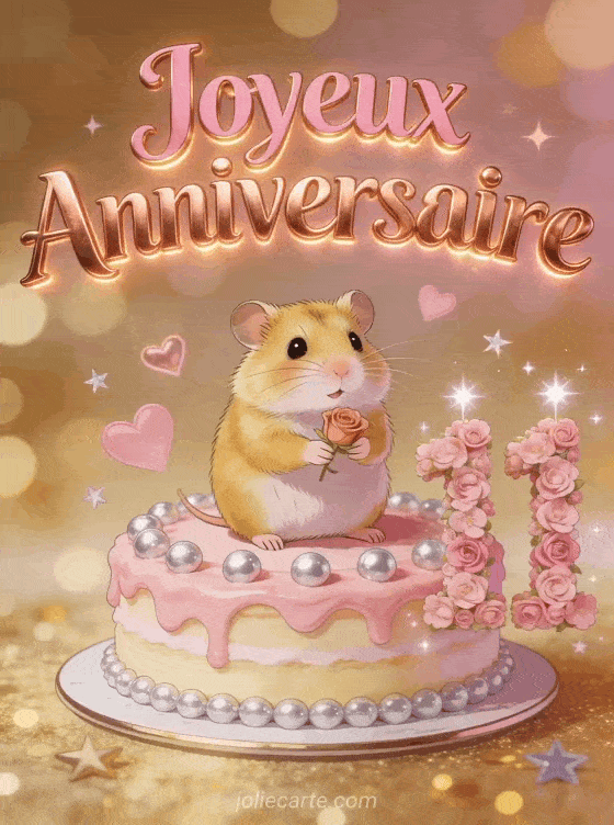 Joyeux anniversaire 11 ans - Image fille
