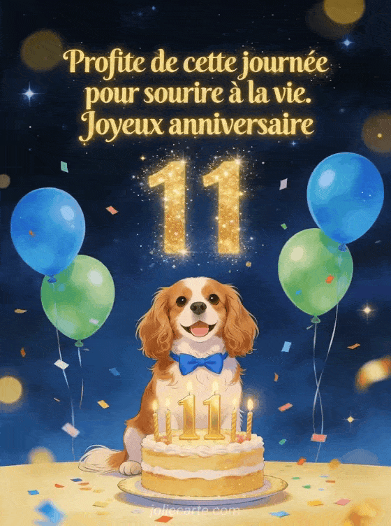 Joyeux anniversaire 11 ans - Texte garcon