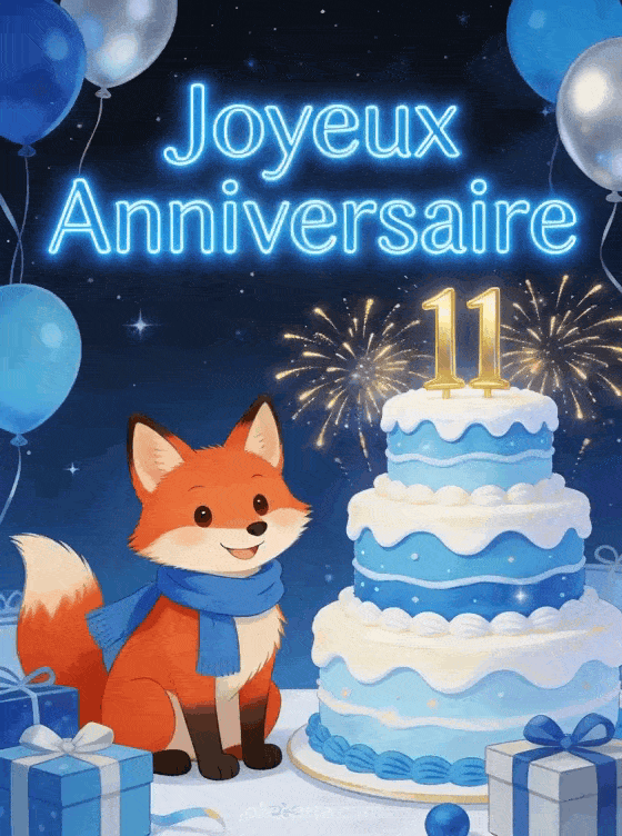 Joyeux anniversaire 11 ans - Mon fils