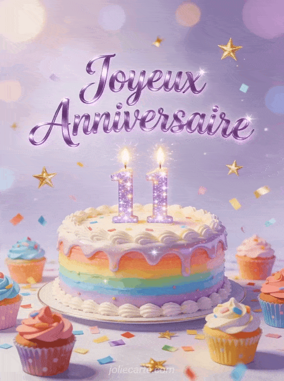 Joyeux anniversaire 11 ans - Gif