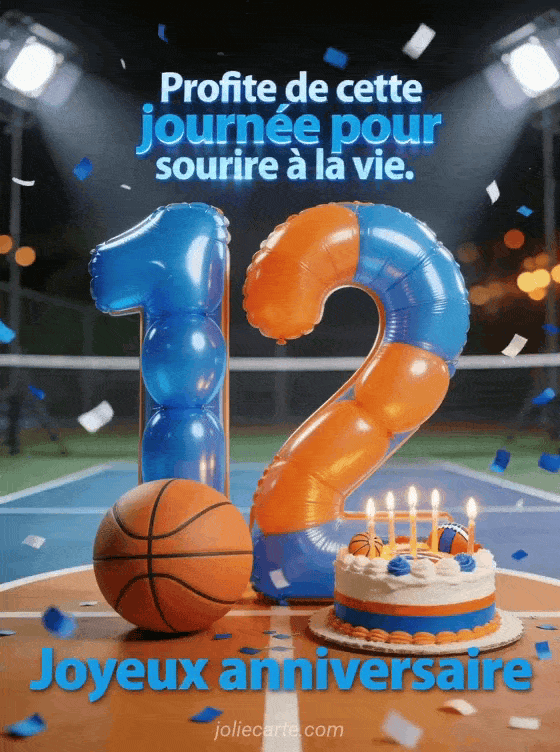 Joyeux anniversaire 12 ans - Texte garcon