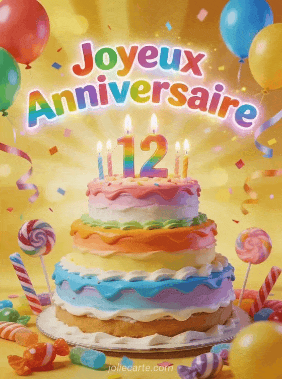 Joyeux anniversaire 12 ans - Image