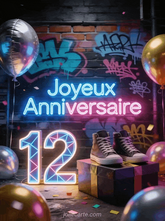 Joyeux anniversaire 12 ans - Ado
