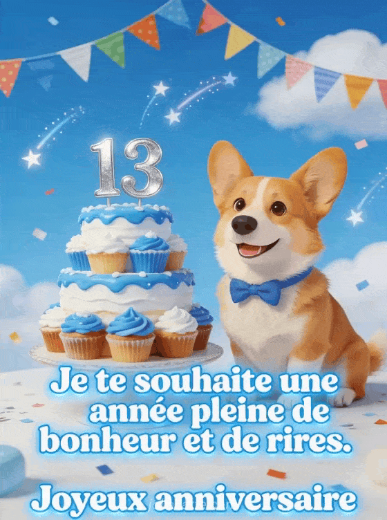Joyeux anniversaire 13 ans - Texte garcon