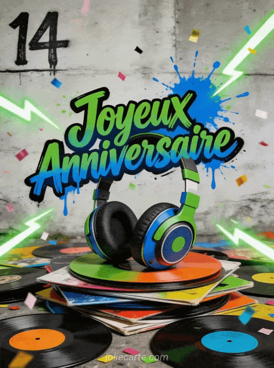 Joyeux anniversaire 14 ans - Ado garcon