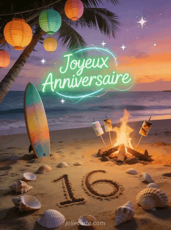 Joyeux anniversaire 16 ans - Ado garcon