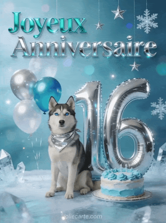 Joyeux anniversaire 16 ans - Image garcon