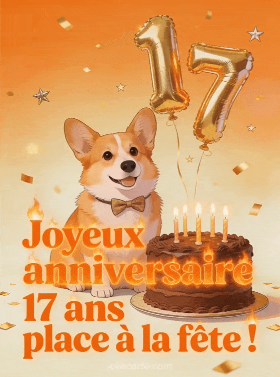 Joyeux anniversaire 17 ans - Texte petitfils