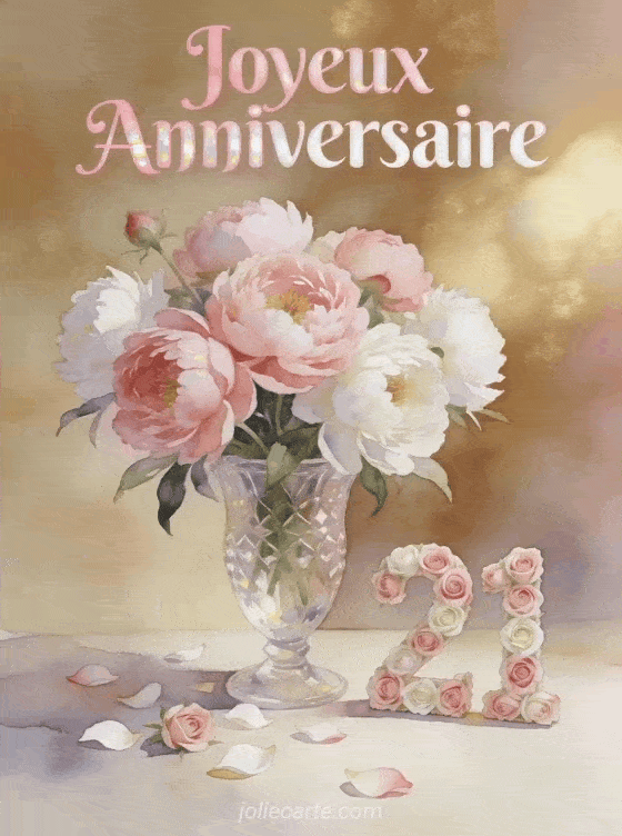 Joyeux anniversaire 21 ans - Fille