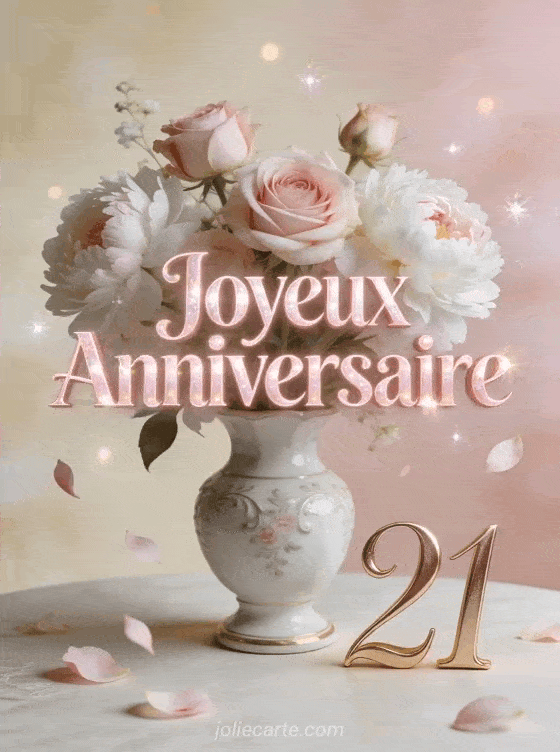 Joyeux anniversaire 21 ans - Femme