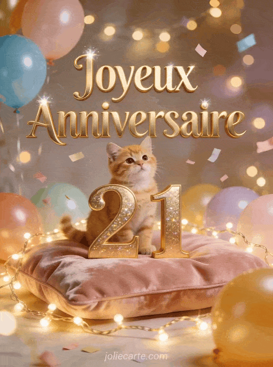 Joyeux anniversaire 21 ans - Ma fille