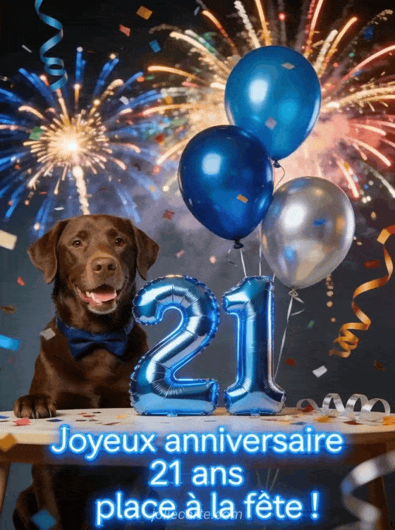 Joyeux anniversaire 21 ans - Texte garcon