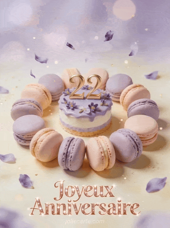 Joyeux anniversaire 22 ans - Femme