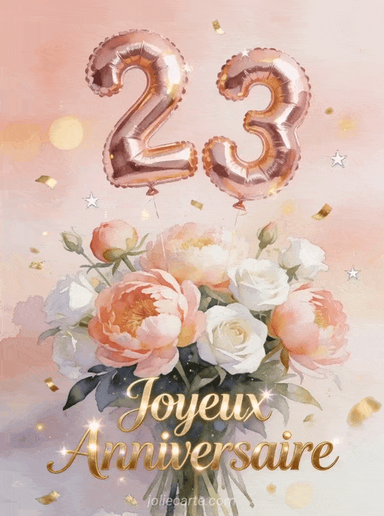 Joyeux anniversaire 23 ans - Femme