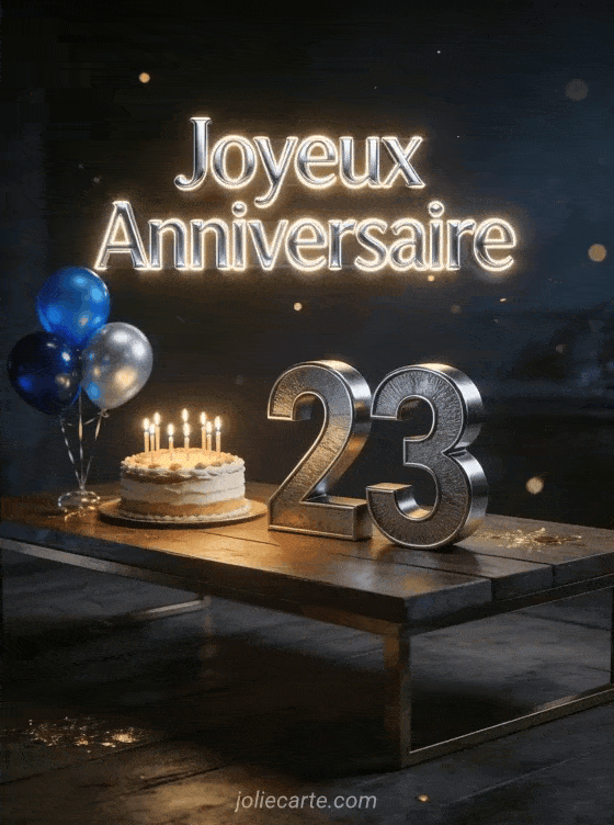 Joyeux anniversaire 23 ans - Homme