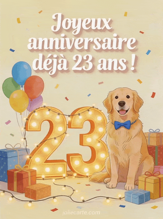 Joyeux anniversaire 23 ans - Texte pour mon petitfils