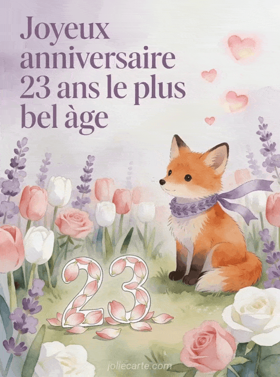 Joyeux anniversaire 23 ans - Texte pour ma petite fille