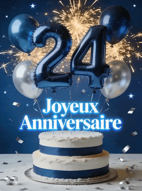 Joyeux anniversaire 24 ans - Homme