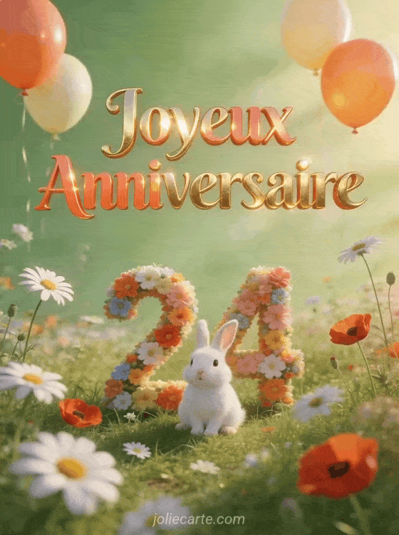 Joyeux anniversaire 24 ans - Ma fille