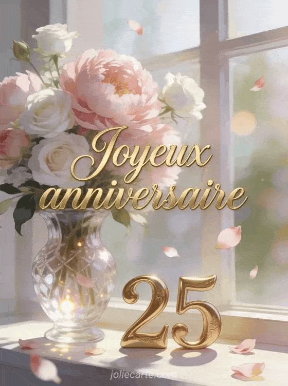 Joyeux anniversaire 25 ans - Fille
