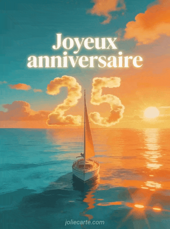 Joyeux anniversaire 25 ans - Homme