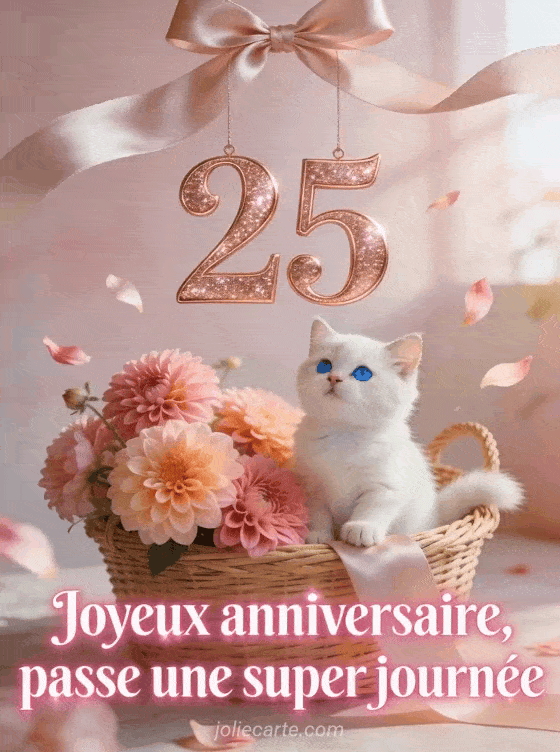 Joyeux anniversaire 25 ans - Texte femme
