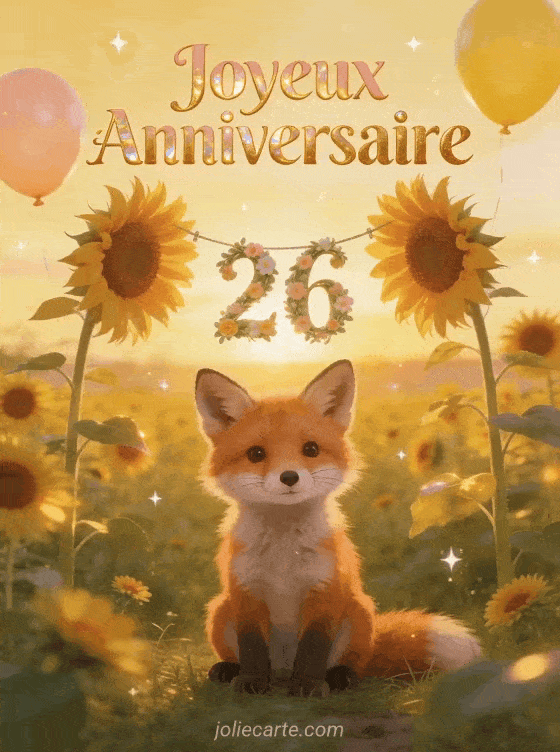 Joyeux anniversaire 26 ans - Fille