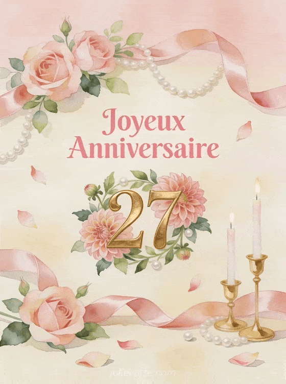Joyeux anniversaire 27 ans - Femme