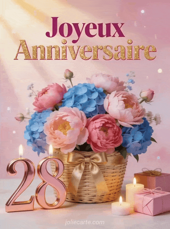 Joyeux anniversaire 28 ans - Femme