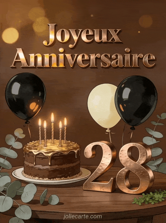 Joyeux anniversaire 28 ans - Homme