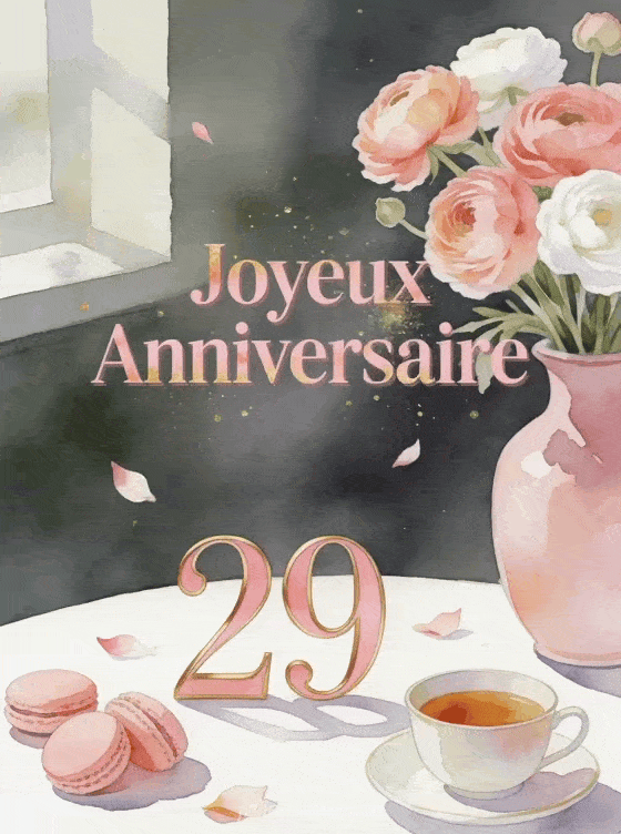 Joyeux anniversaire 29 ans - Femme