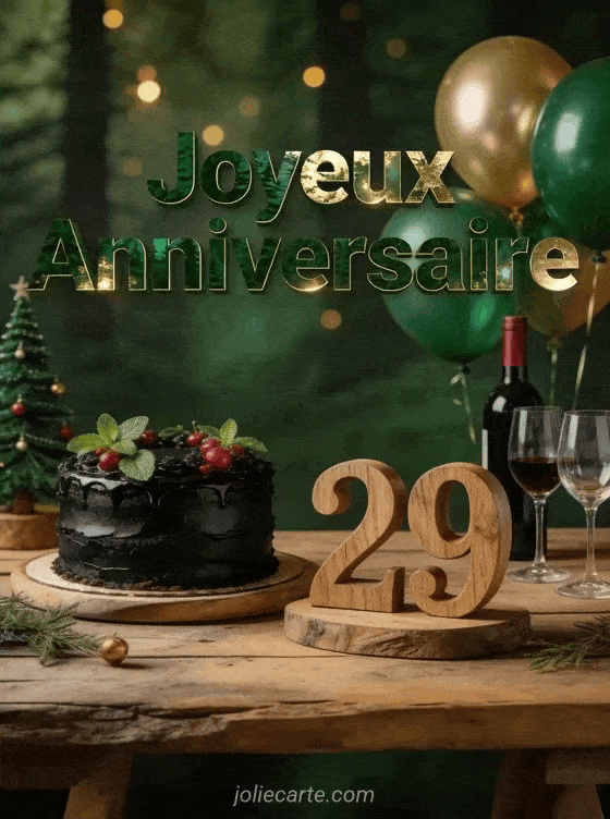 Joyeux anniversaire 29 ans - Homme
