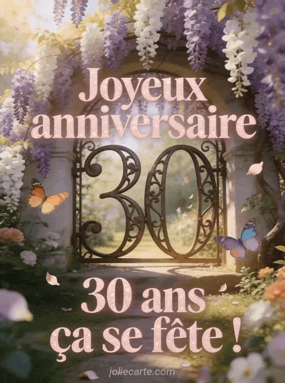Joyeux anniversaire 30 ans - Texte fille