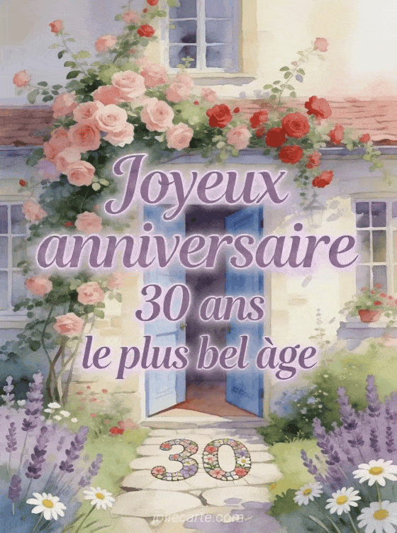 Joyeux anniversaire 30 ans - Texte femme