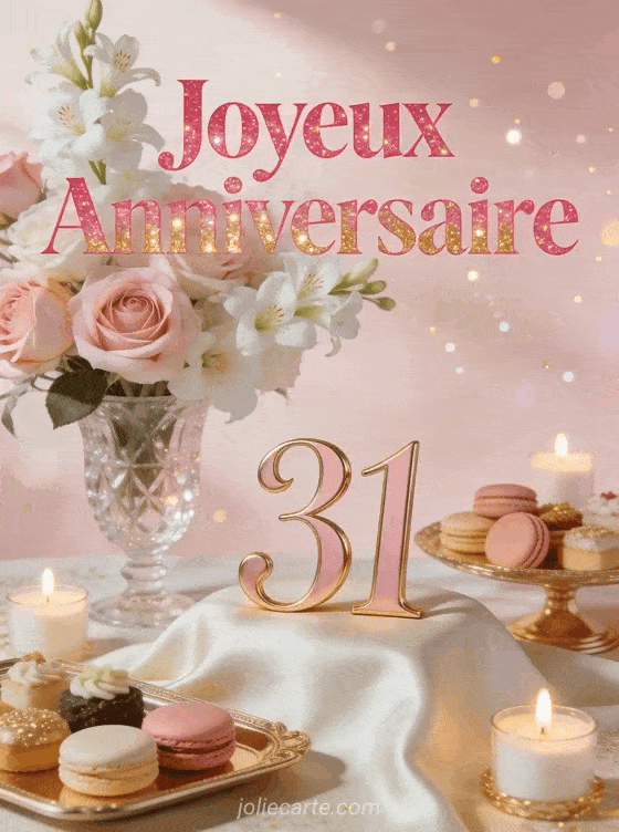 Joyeux anniversaire 31 ans - Femme