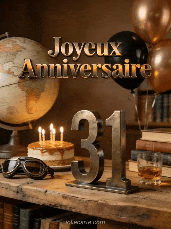 Joyeux anniversaire 31 ans - Homme