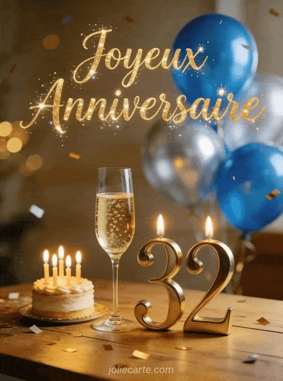 Joyeux anniversaire 32 ans - Homme