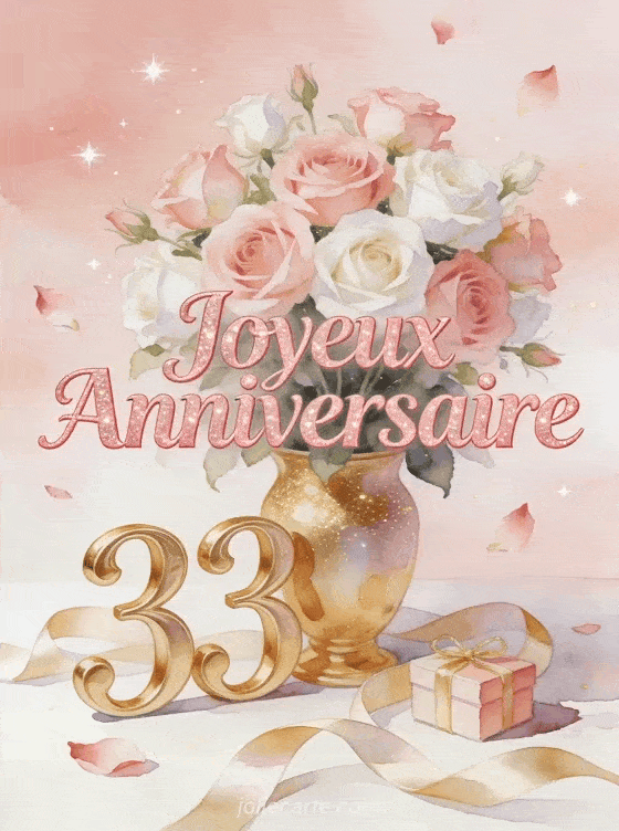 Joyeux anniversaire 33 ans - Femme
